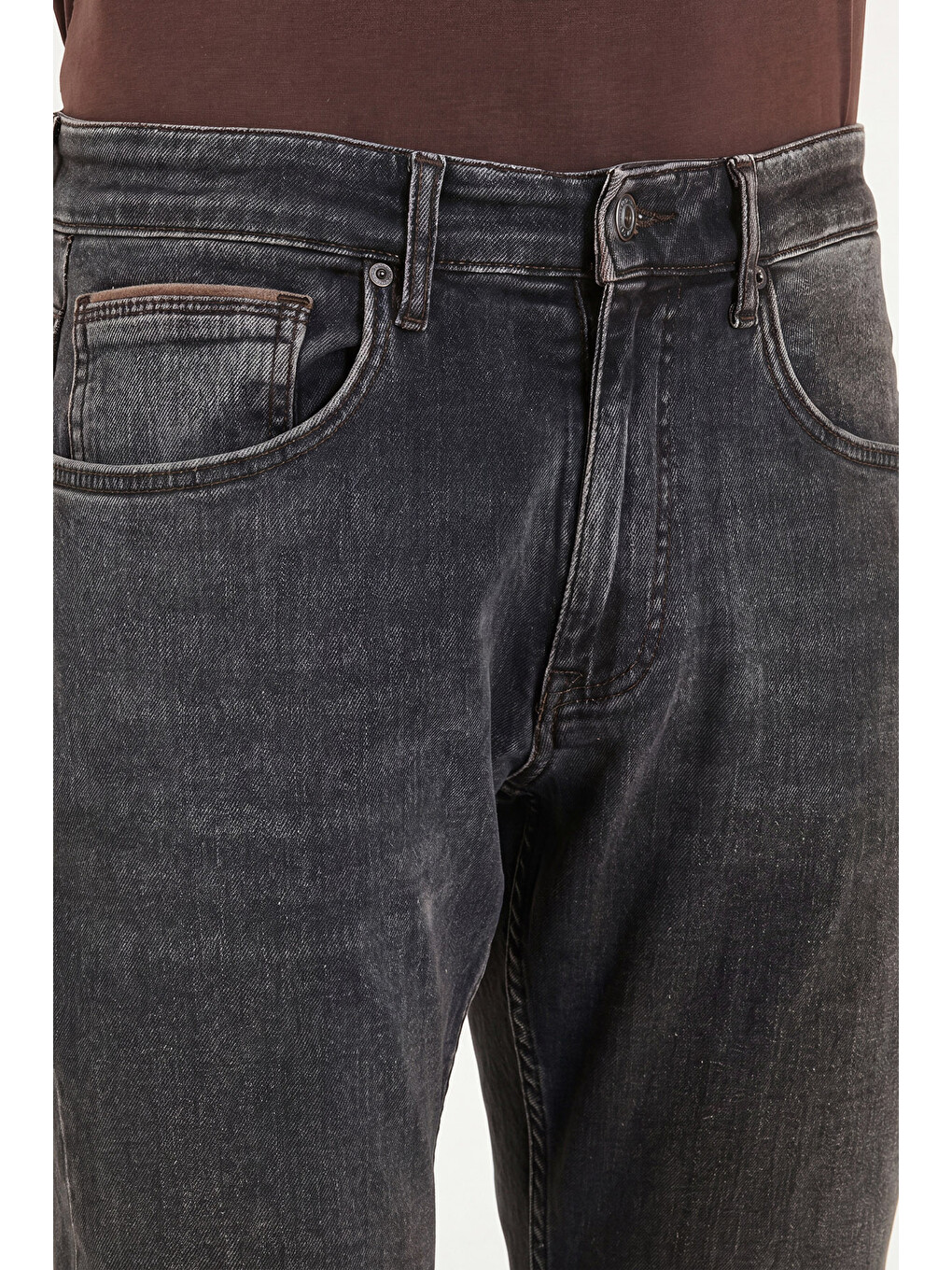 Siyah Pamuklu Comfort Fit Normal Bel Jeans 4412C88TEXAS-6