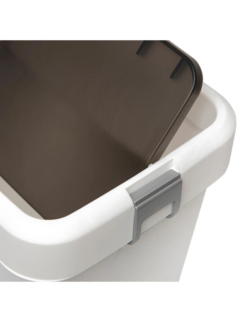 Motek Beyaz Comfort Dustbin 8 Litre Çöp Kutusu Kovası Beyaz - 1