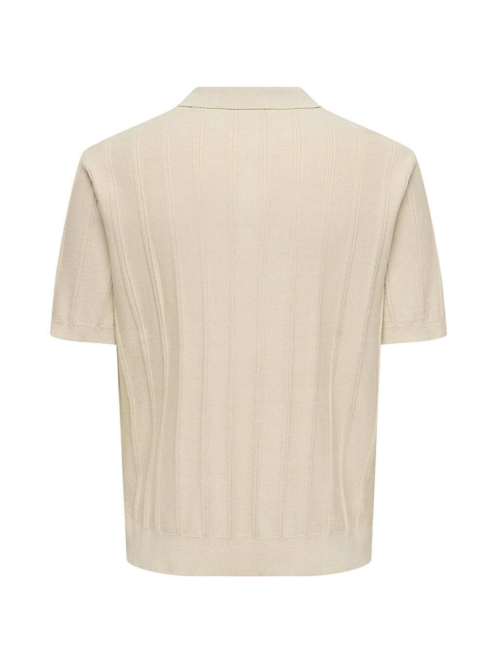 Bej Onsthıjs Çizgili Regular Fit Kısa Kollu Polo Yaka T Shirt 22036558-1