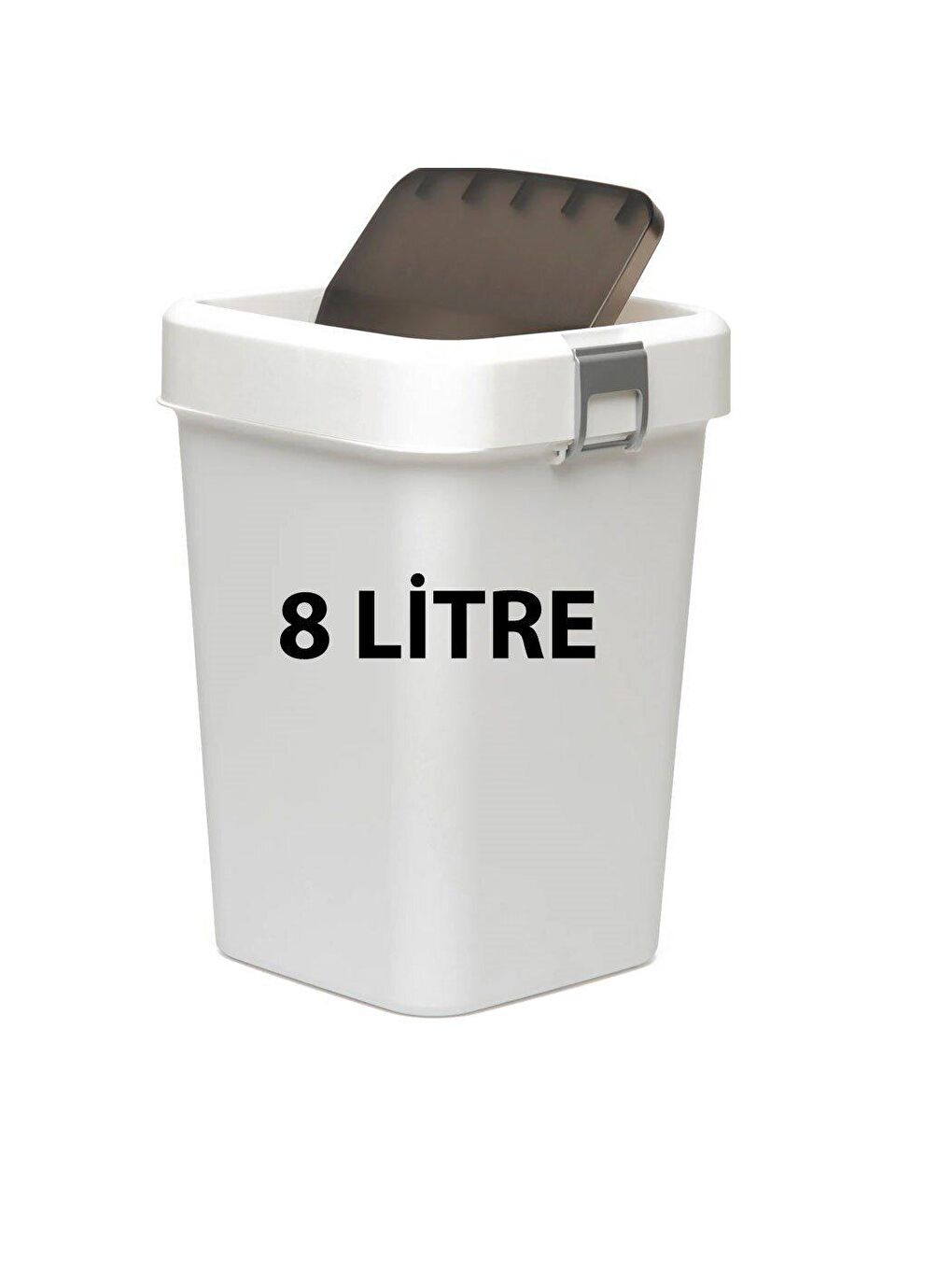 Motek Beyaz Comfort Dustbin 8 Litre Çöp Kutusu Kovası Beyaz - 3