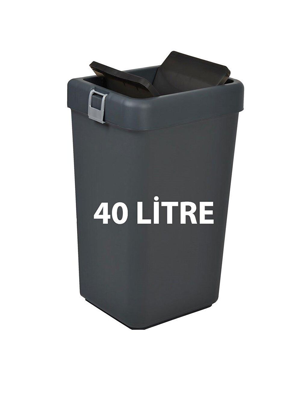 Motek Comfort Dustbin 40 Litre Çöp Kutusu Kovası Antrasit - 2