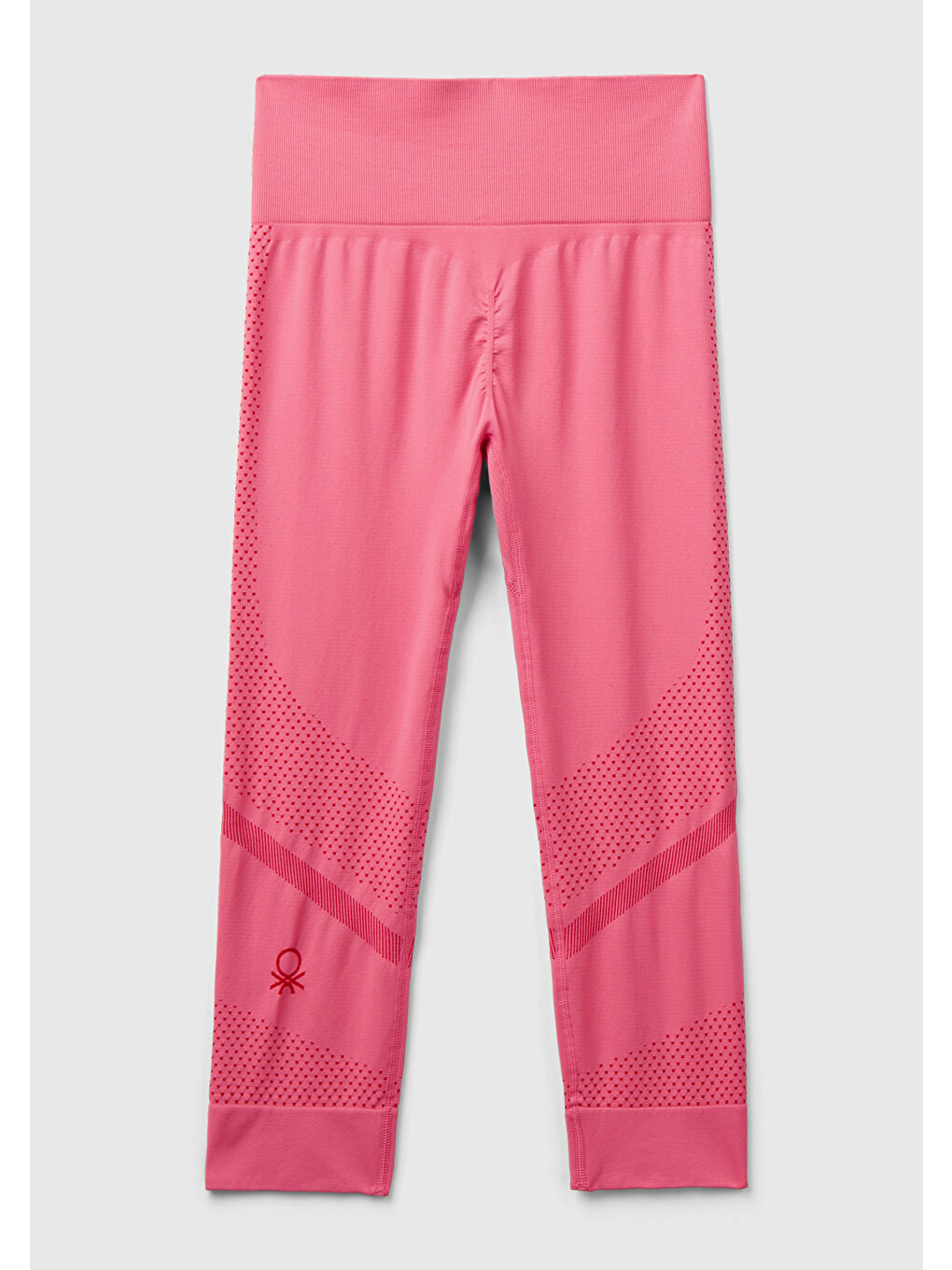 Kadın Pembe  Dikişsiz Uzun Spor Taytı-2