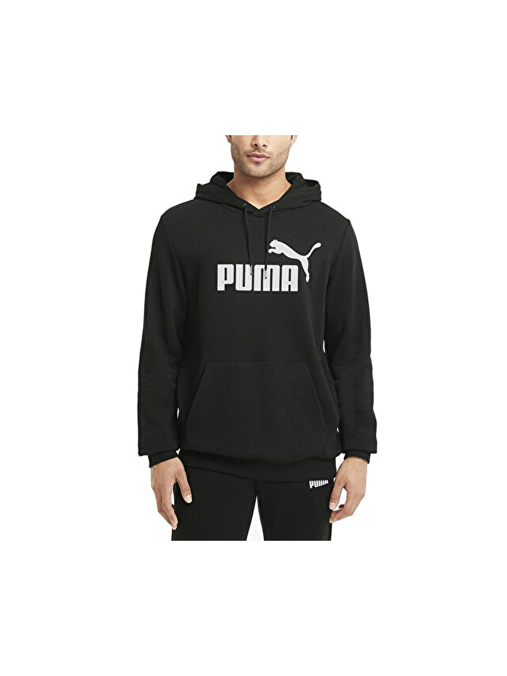 Ess Big Logo Hoodie Tr Erkek Günlük Sweatshirts 58668801 Siyah-2