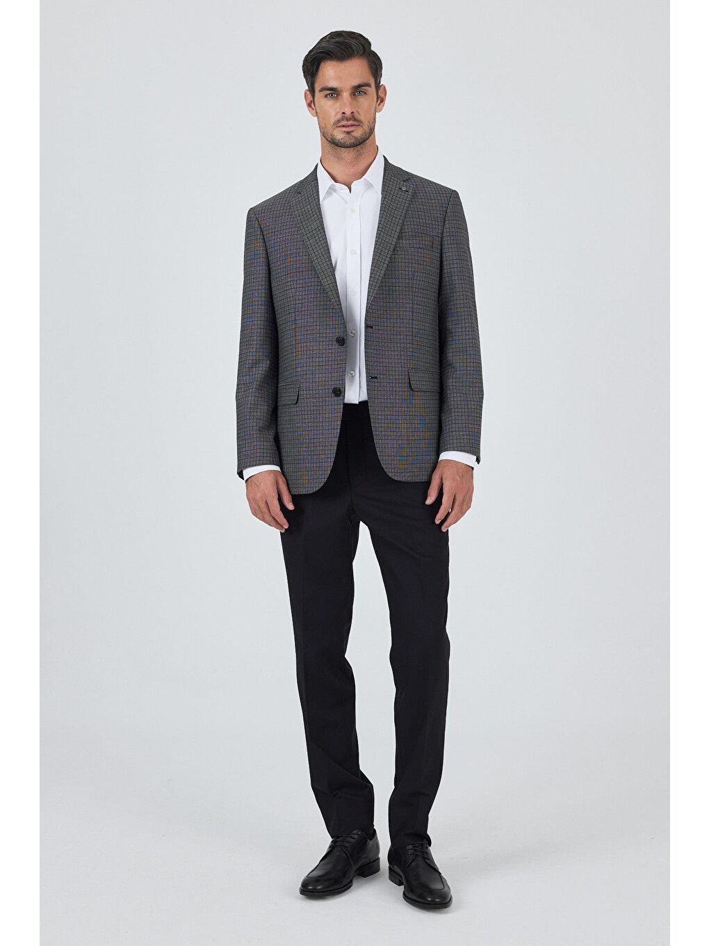 Siyah Mono Yaka Bez Ayağı Tam Astar Esnek 4 Drop Comfort Fit Classic Ceket 1002250157-1