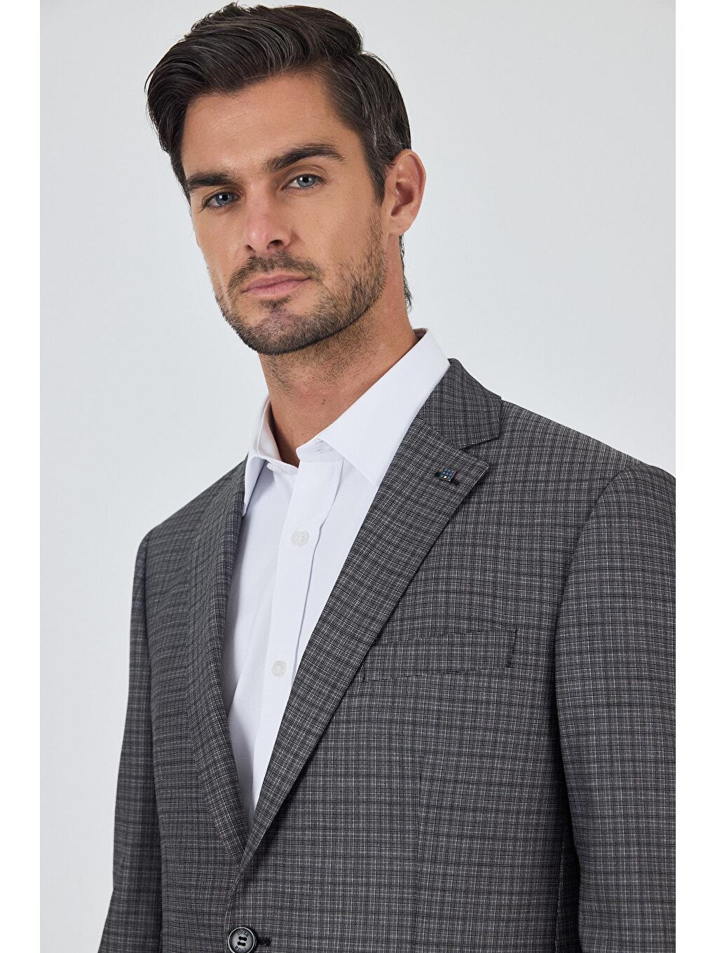 Siyah Mono Yaka Bez Ayağı Tam Astar Esnek 4 Drop Comfort Fit Classic Ceket 1002250157-3