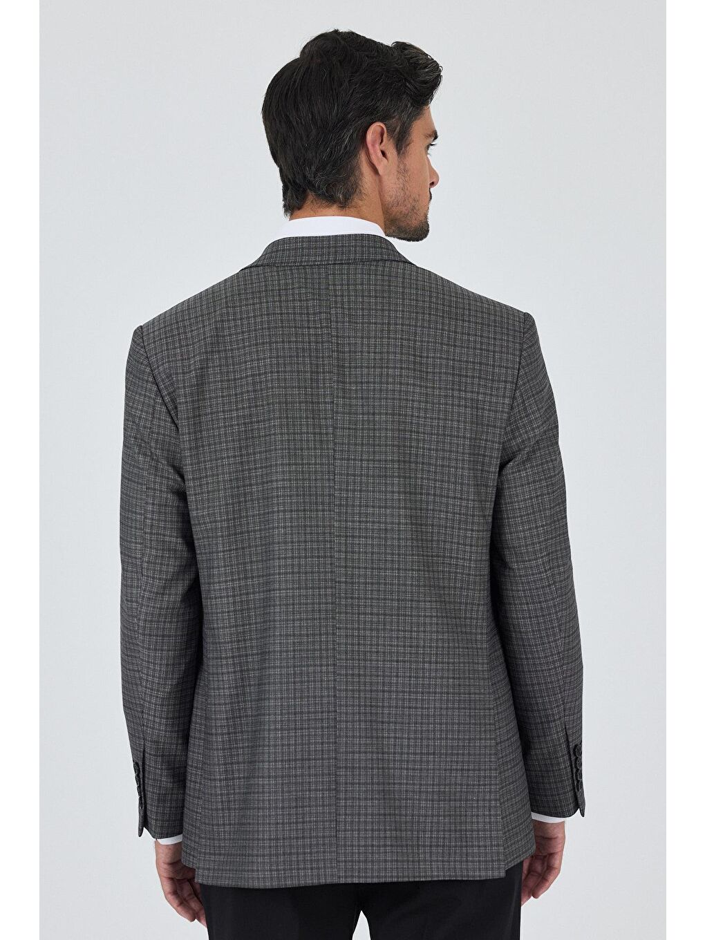 Siyah Mono Yaka Bez Ayağı Tam Astar Esnek 4 Drop Comfort Fit Classic Ceket 1002250157-4