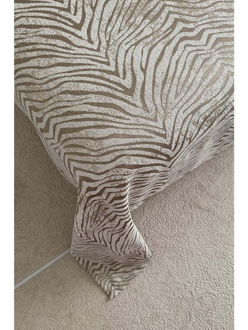 Karışık Moire 3 Parça Çift Kişilik Yatak Örtüsü 235x245 cm-5