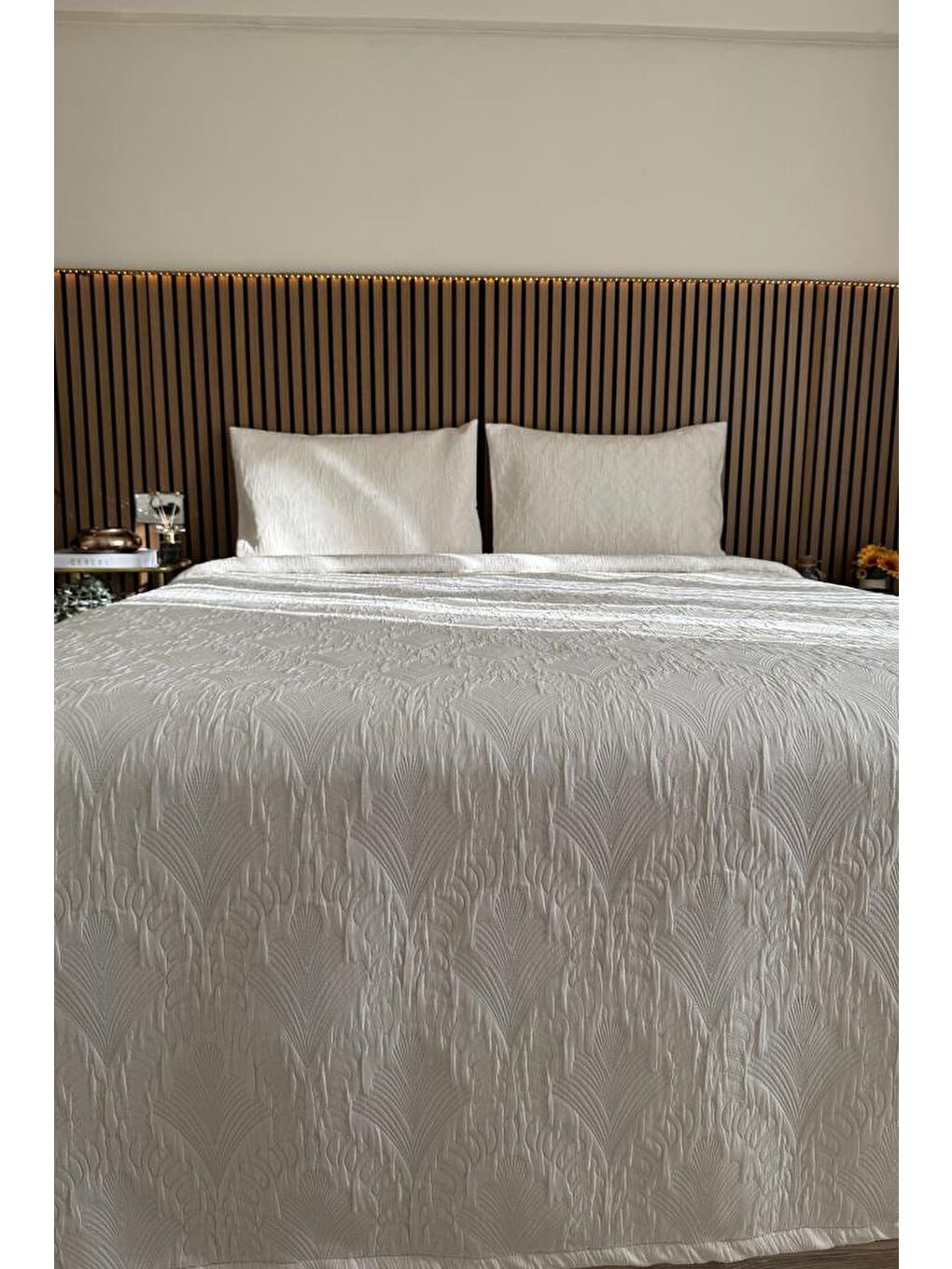 Karışık Elva 3 Parça Çift Kişilik Yatak Örtüsü 235x245 cm-2