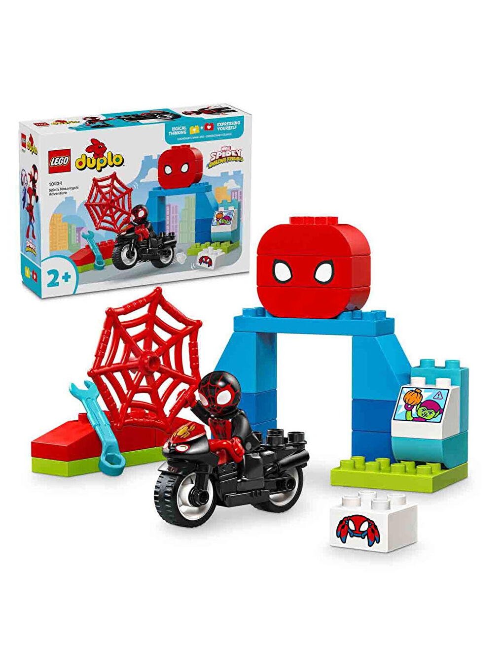 Lego Renksiz DUPLO Marvel Spin in Motosiklet Macerası Seti