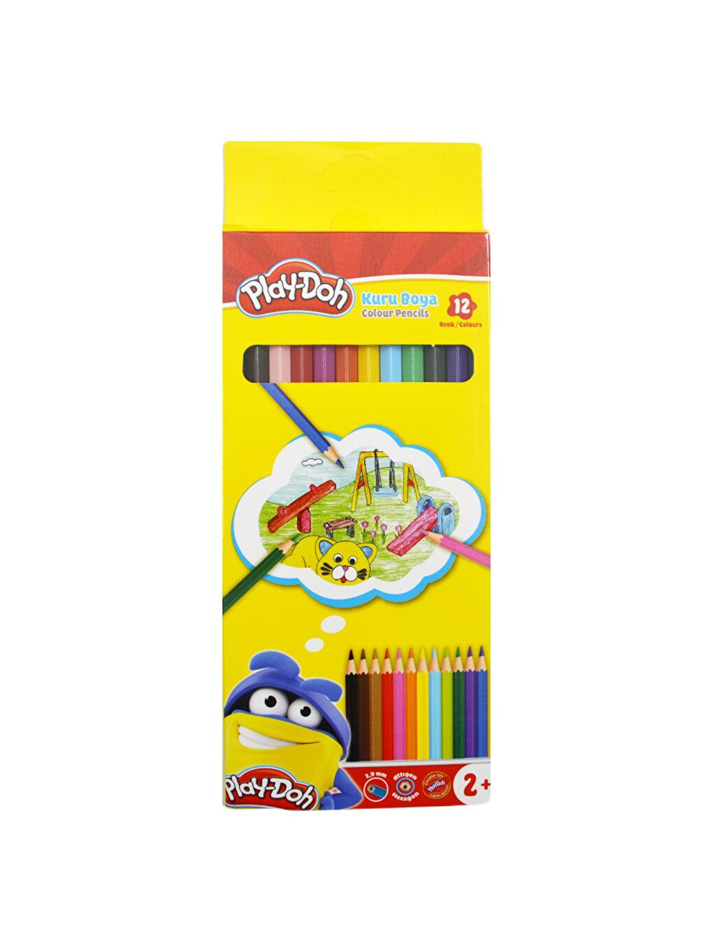 Play-Doh Karışık Asorti 12 Renk Kuru Boya Tam Boy KU001