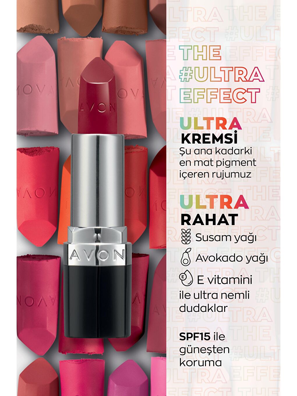 AVON Ultra Kremsi Ruj Wine Berry - 1