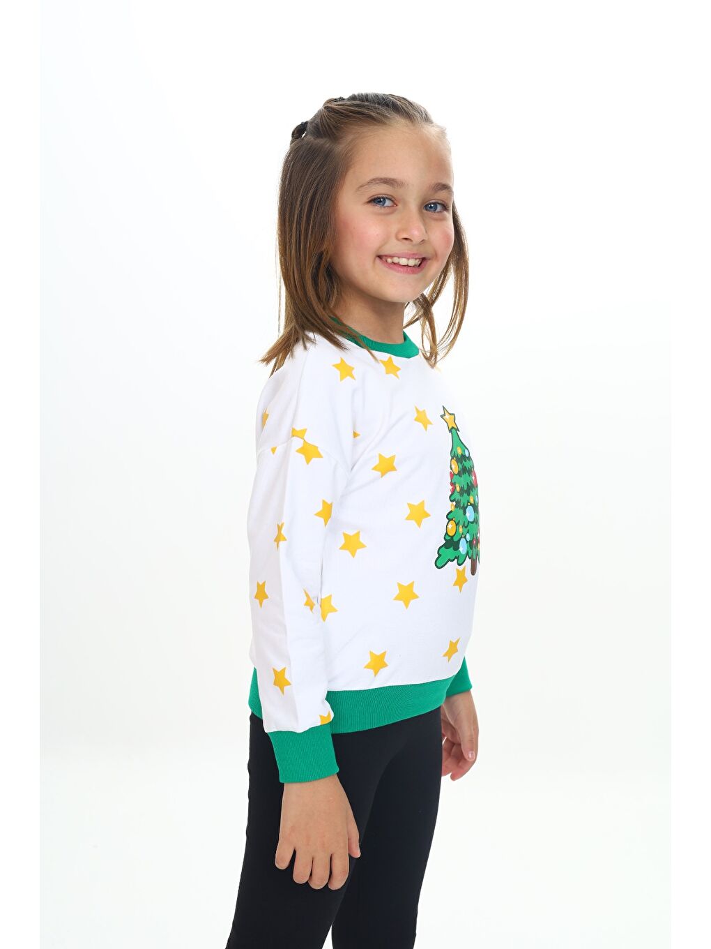 Toontoykids Beyaz Kız Çocuk Baskılı Sweatshirt - 1