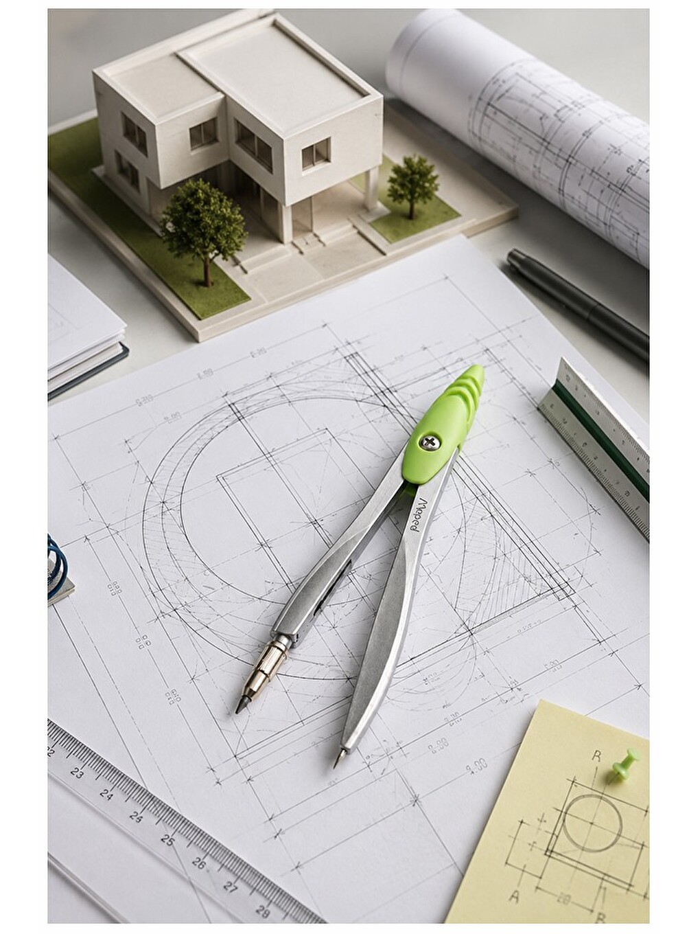 Siyah Metal Pergel 1 Adet Maped 119450 Pergel Seti Teknik Çizim Matematik Geometri Pergel Yedek Uçlu-2