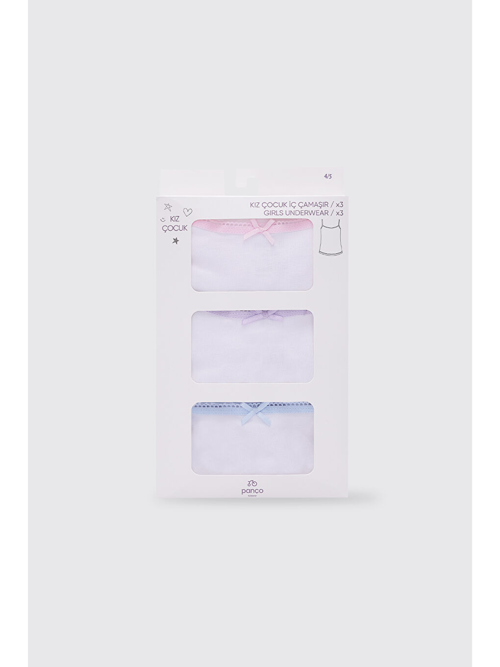 Karışık Kız Çocuk Multi 3'lü Slip Set-2