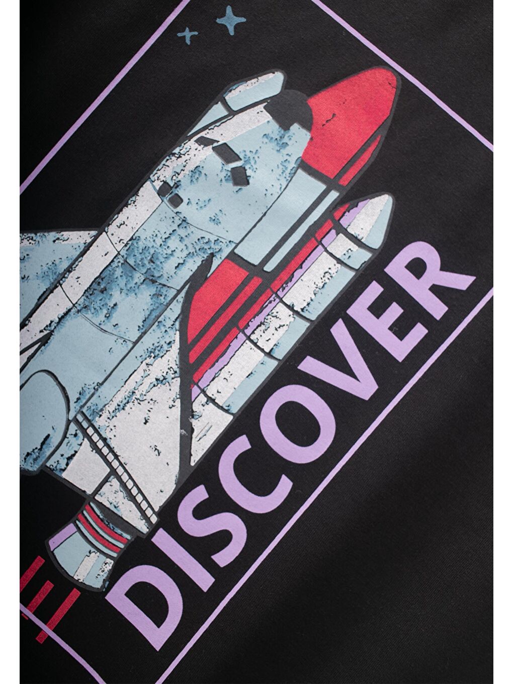 Dıscover Baskılı T-Shırt 8-12 Yaş Siyah-2