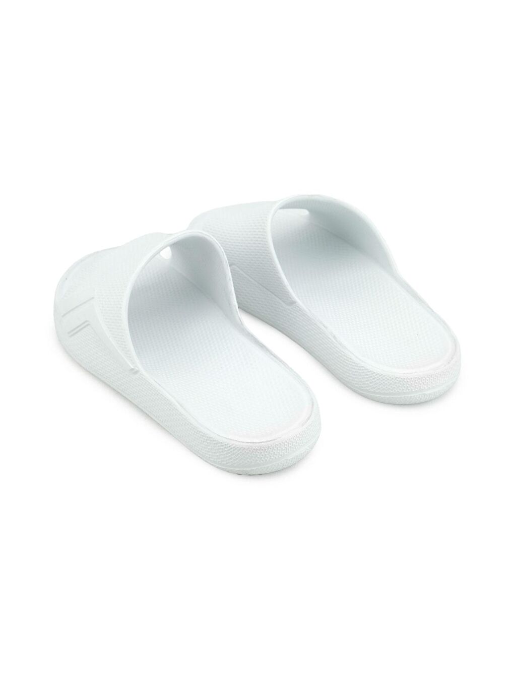 Beyaz Yazlık Erkek Eva Banyo Bahçe Islak Zemine Uygun Terlik-3