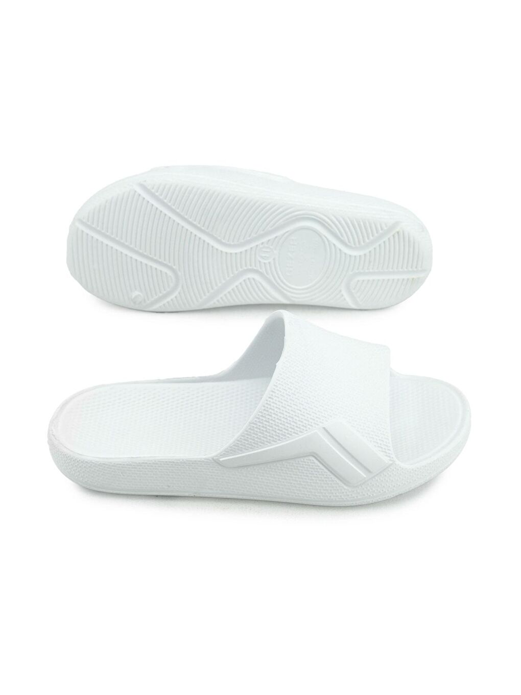 Beyaz Yazlık Erkek Eva Banyo Bahçe Islak Zemine Uygun Terlik-4