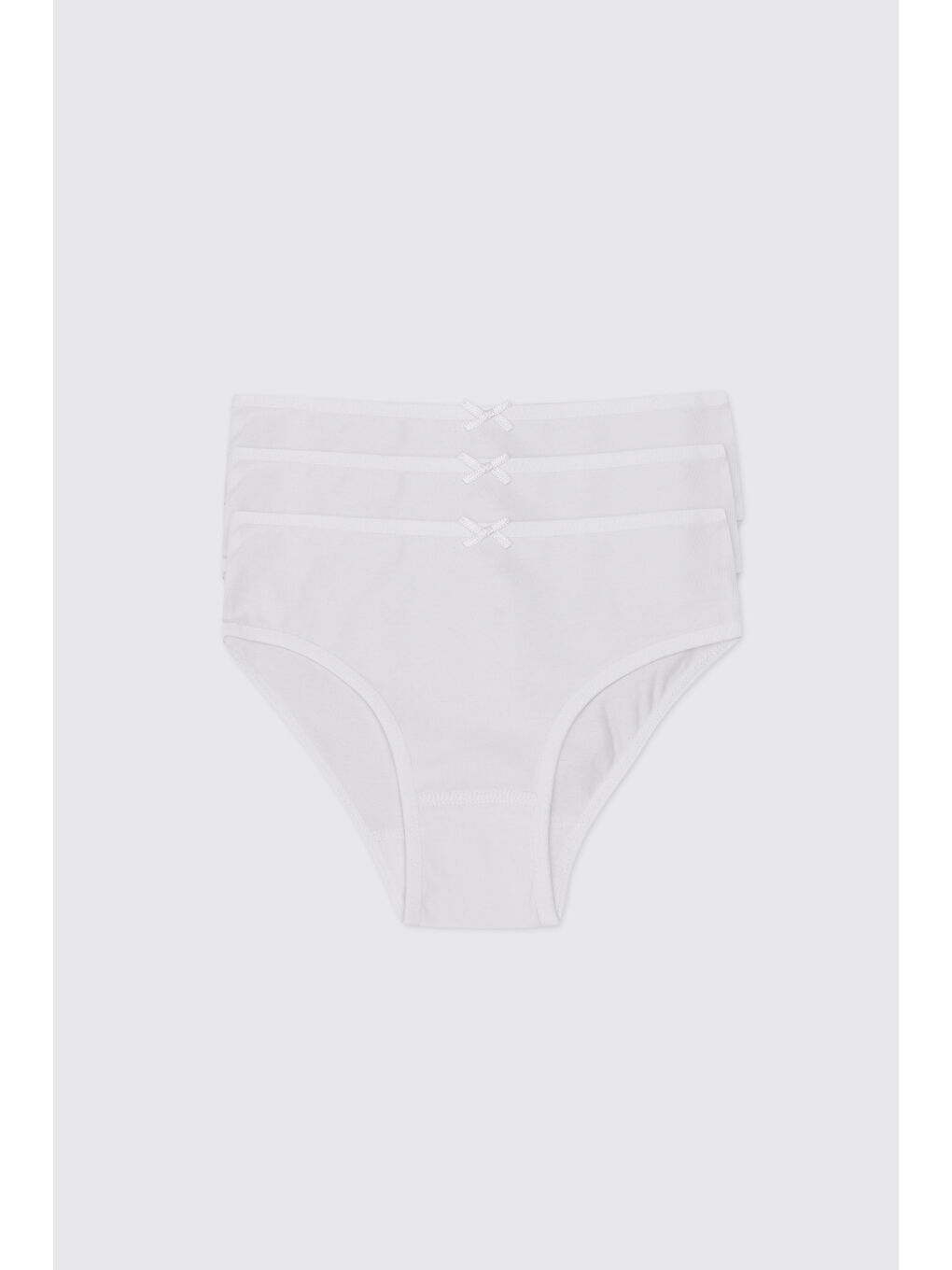 Kız Çocuk Beyaz 3'lü Slip Set
