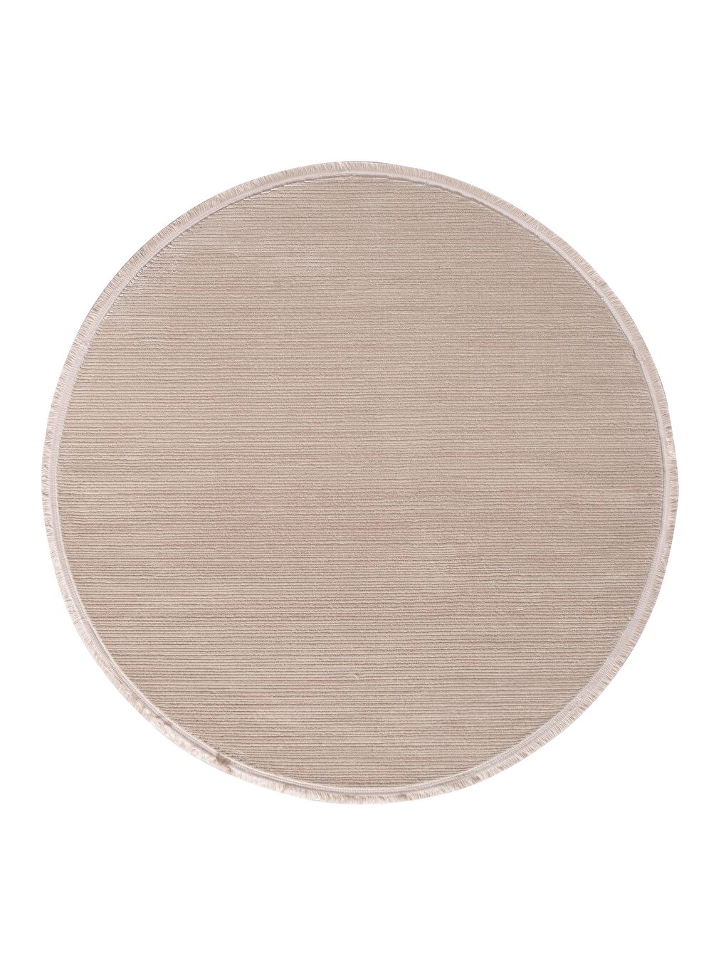 Bej Leo 2973 Modern Dokuma Yuvarlak Halı-100x100 (Yuvarlak)