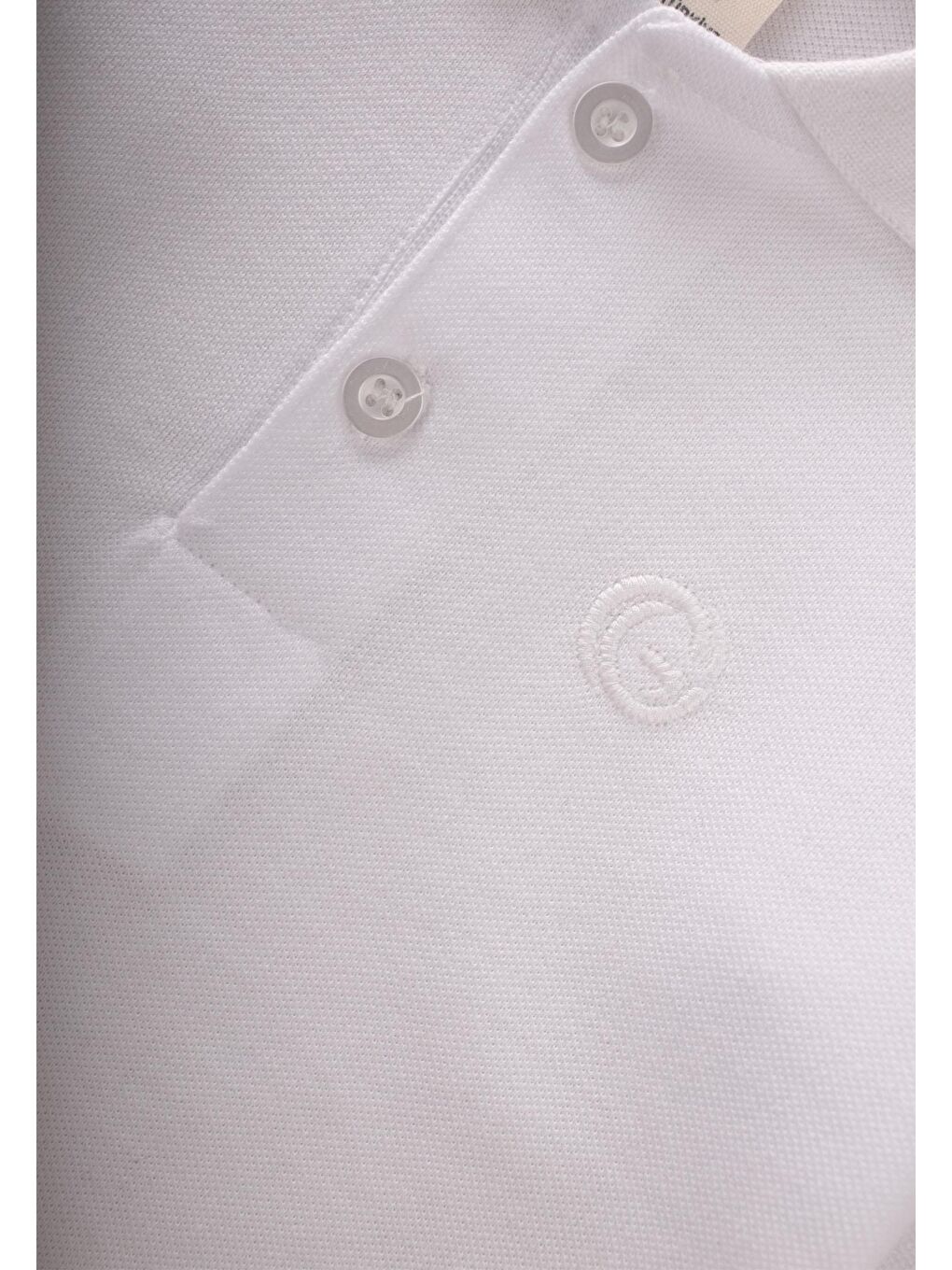 Uzun Kollu Polo Yaka T-Shırt 2-14 Yaş Kırık Beyaz-2
