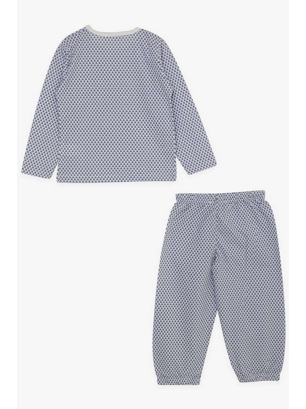 Kız Bebek Pijama Takımı Minik Çiçek Desenli Beyaz (9 Ay-1.5 Yaş)-3