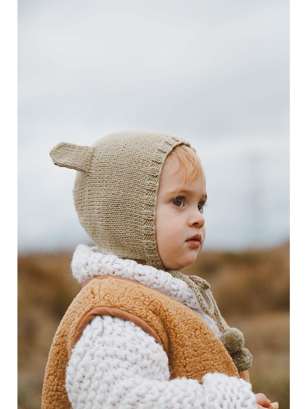 Yeşil Kulaklı Bebek Beresi Model 3-1