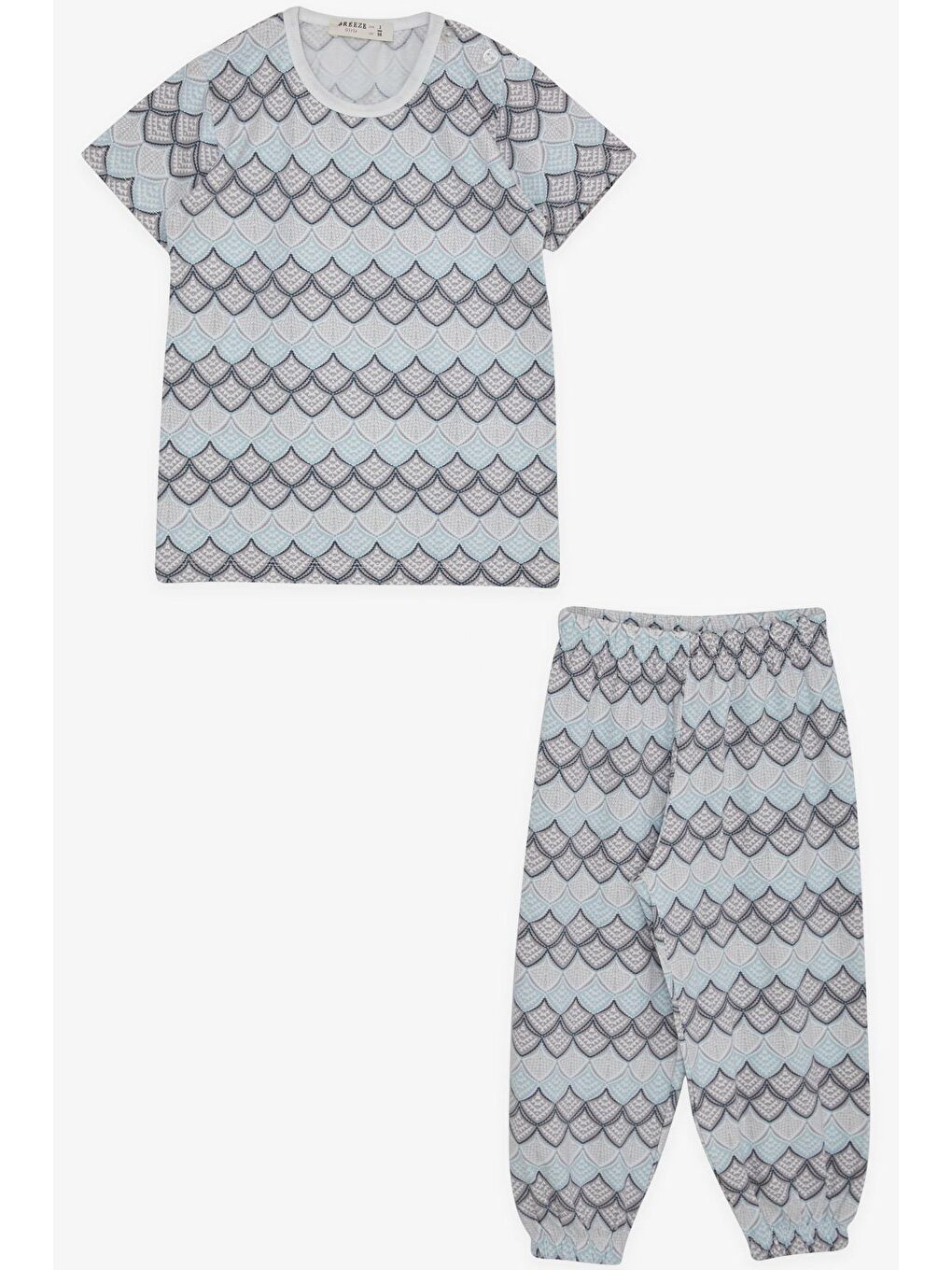 Kız Bebek Kısa Kollu Pijama Takımı Desenli Karışık Renk (1 Yaş)