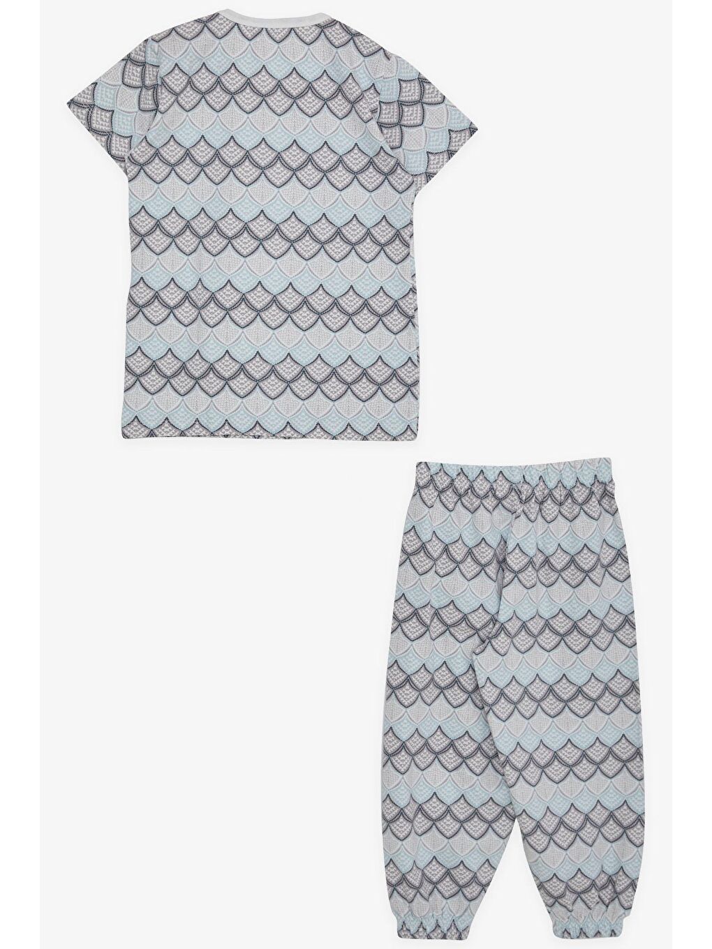 Kız Bebek Kısa Kollu Pijama Takımı Desenli Karışık Renk (1 Yaş)-1