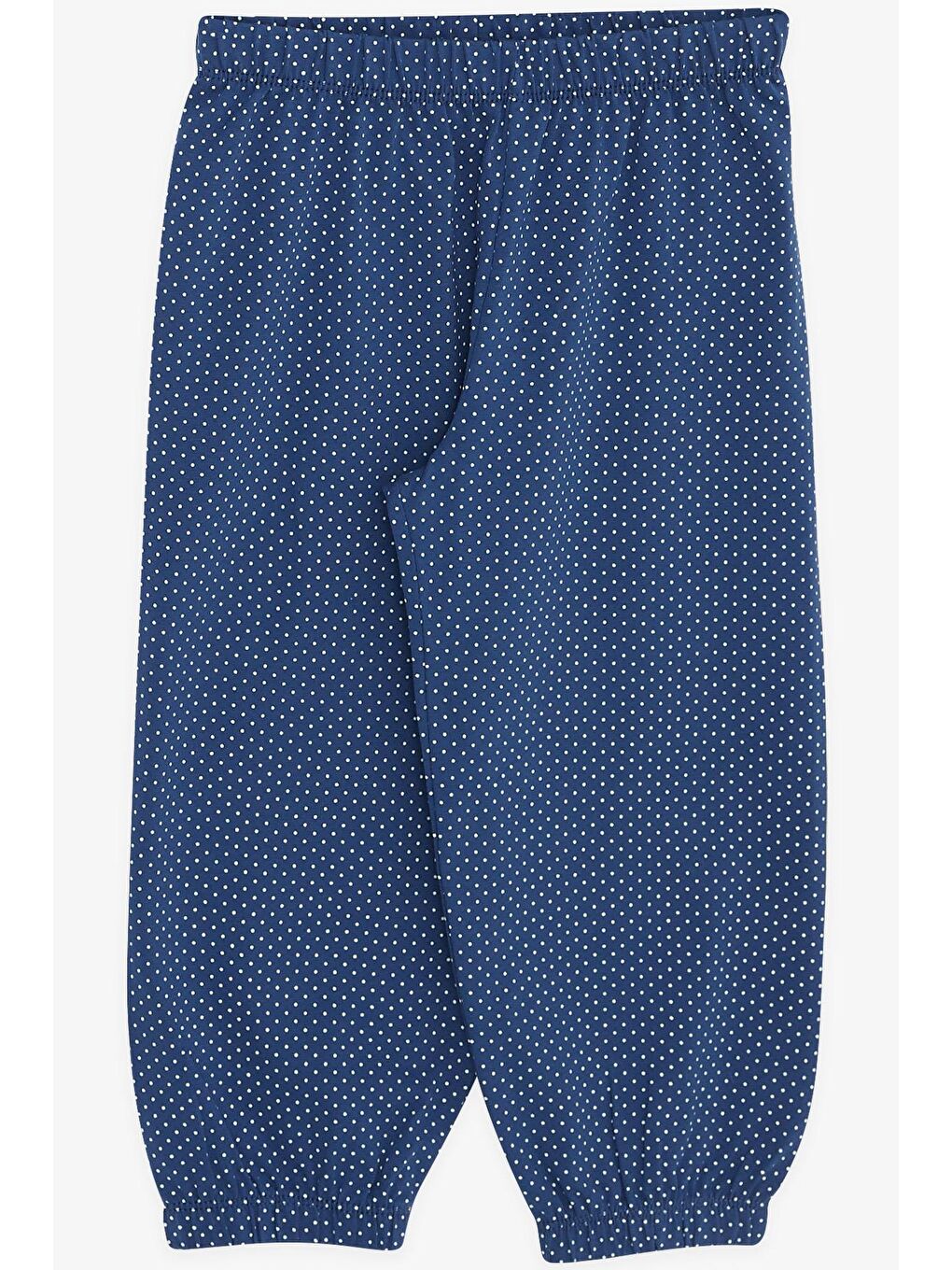 Kız Bebek Pijama Takımı Puantiye Desenli Lacivert (9 Ay-3 Yaş)-3