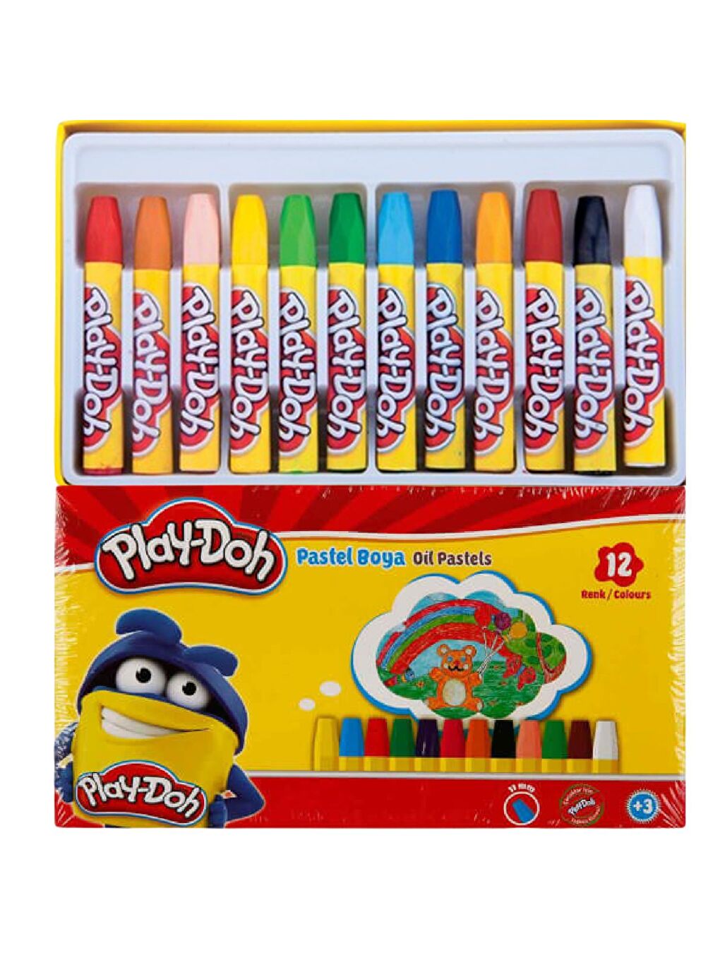 Play-Doh Karışık Asorti Pastel Boya 12 Renk (PA002) - 3