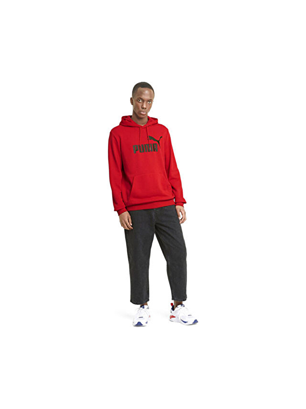 Ess Big Logo Hoodie Tr Erkek Günlük Sweatshirts 58668811 Kırmızı-4