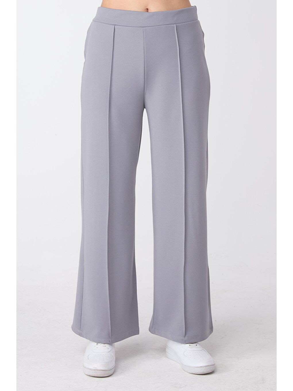 Orta Kadın Gri Pantolon - 23868-1