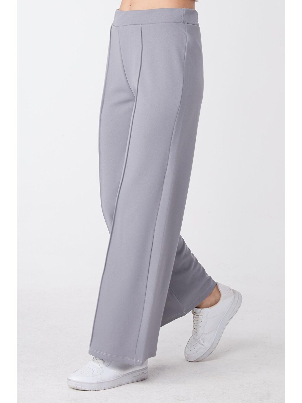 Orta Kadın Gri Pantolon - 23868-2