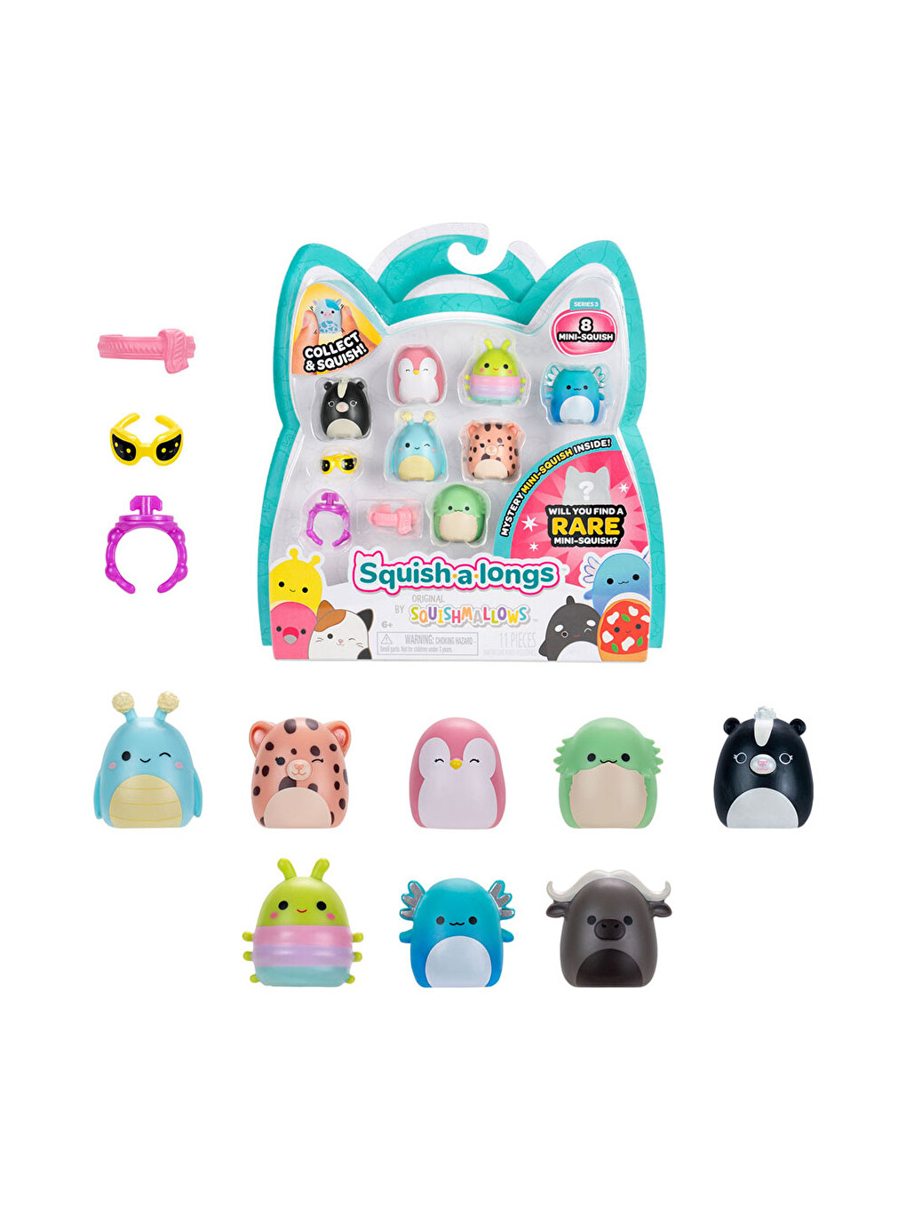 Squish-a-longs 8 Figür-yüzük Set Seri 3 Al0026-4