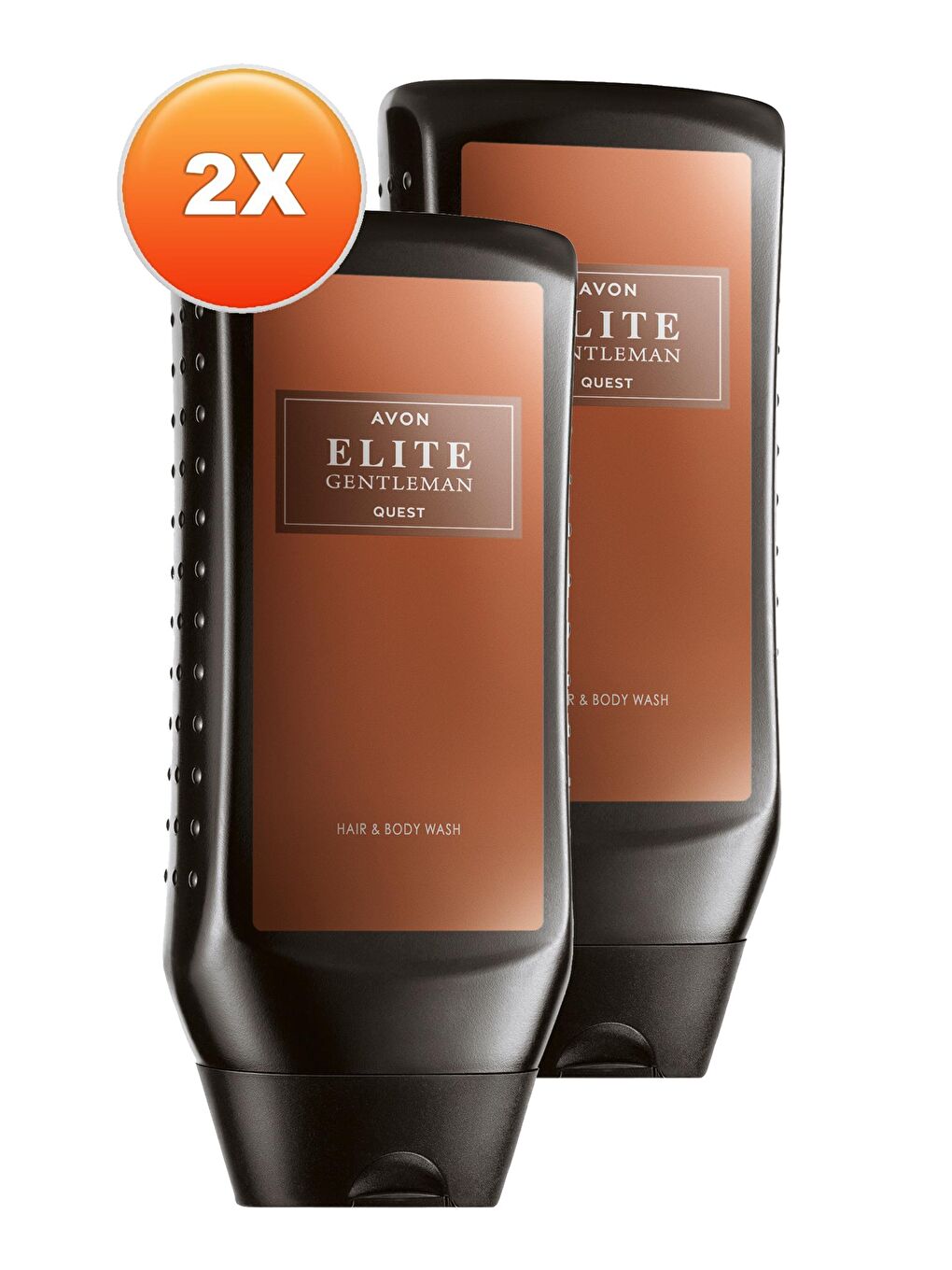 AVON Elite Gentleman Quest Parfüm Kokulu Saç ve Vücut Şampuanı 250 Ml. İkili Set - 1