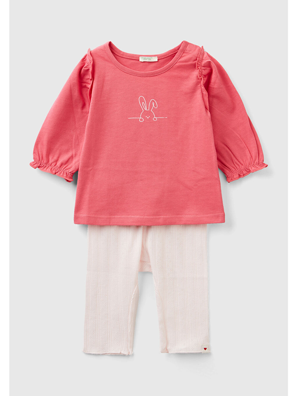 Bebek Fuşya Balon Kollu Eşofman Takımı