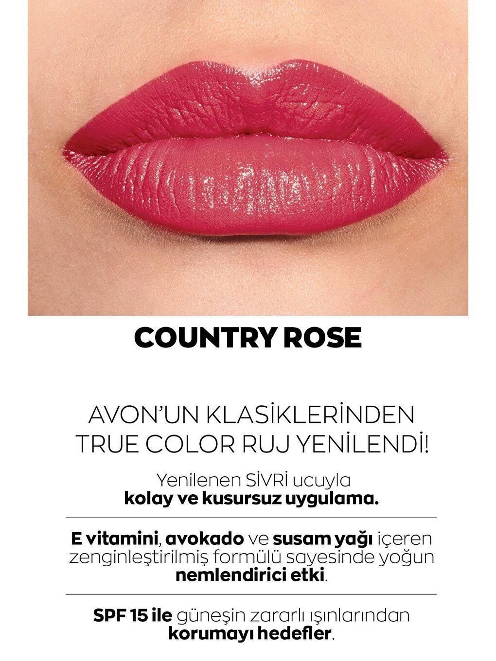 AVON Ultra Kremsi Ruj Country Rose - 1