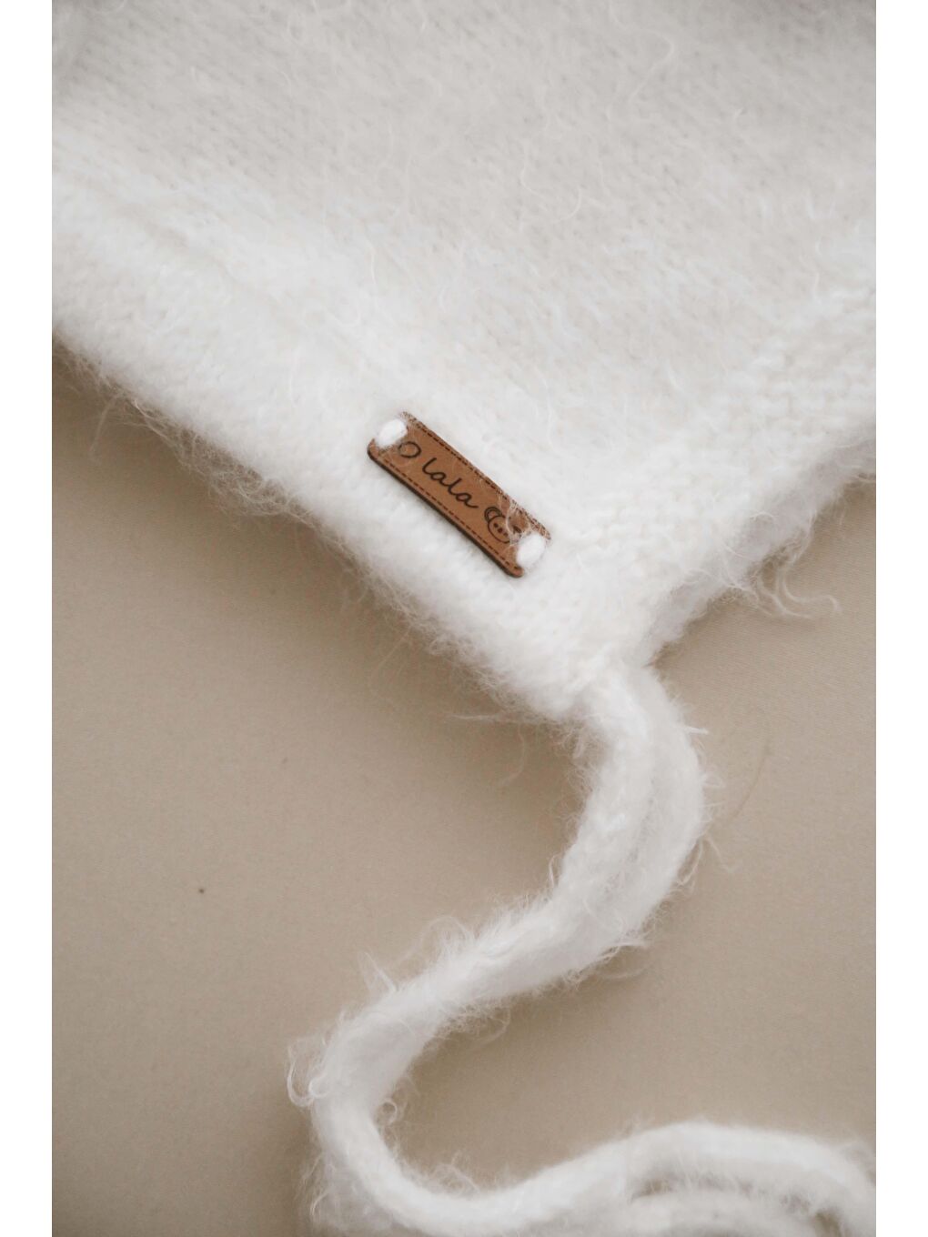 Beyaz Tavşan Kulaklı Bebek Beresi Model 9-2