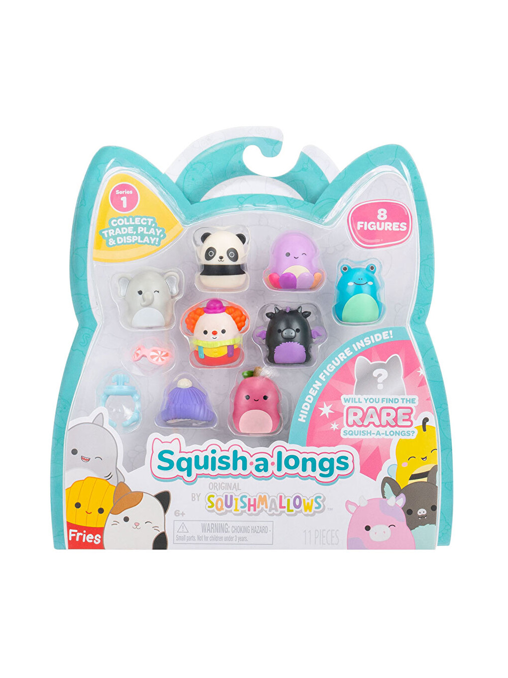 Squish-a-longs 8 Figür-yüzük Set Seri 1 Al0082