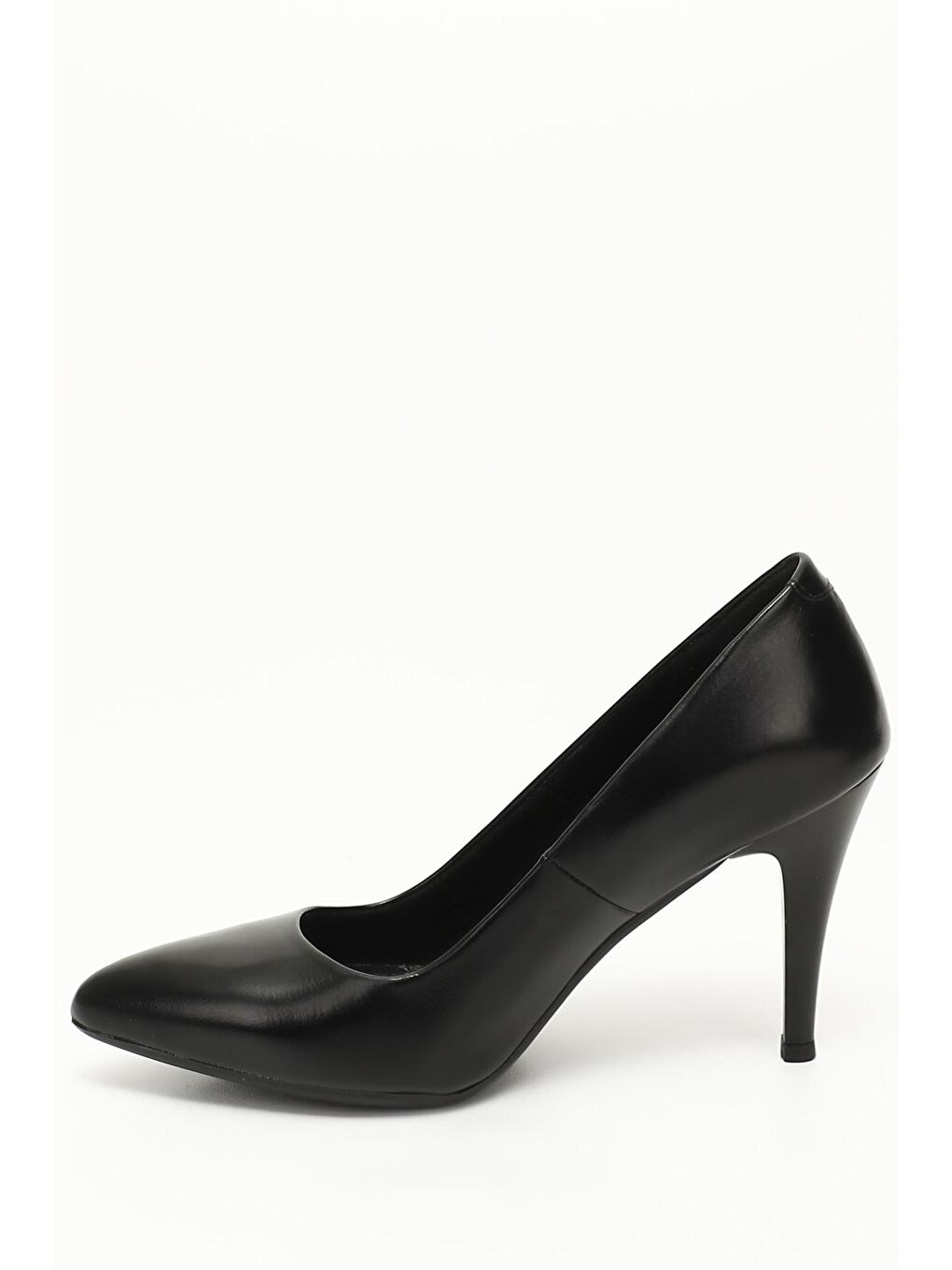 Kırmızı Kadın BAKIR-SİYAH Sivri Burun İnce Topuklu Hakiki Deri Stiletto-3