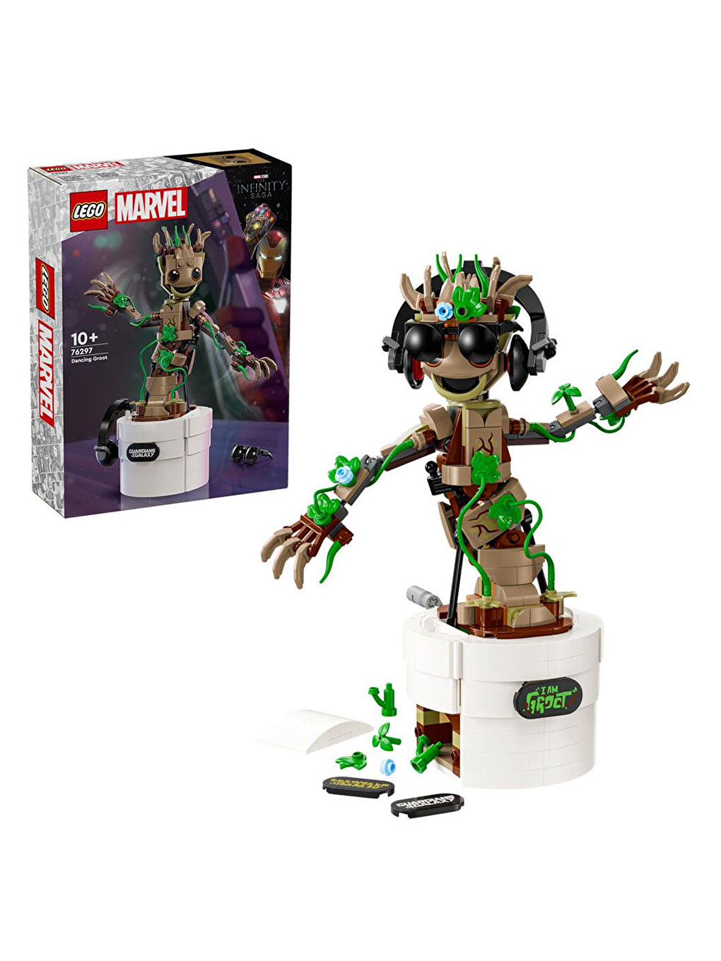 Lego Renksiz Marvel Dans Eden Groot 76297