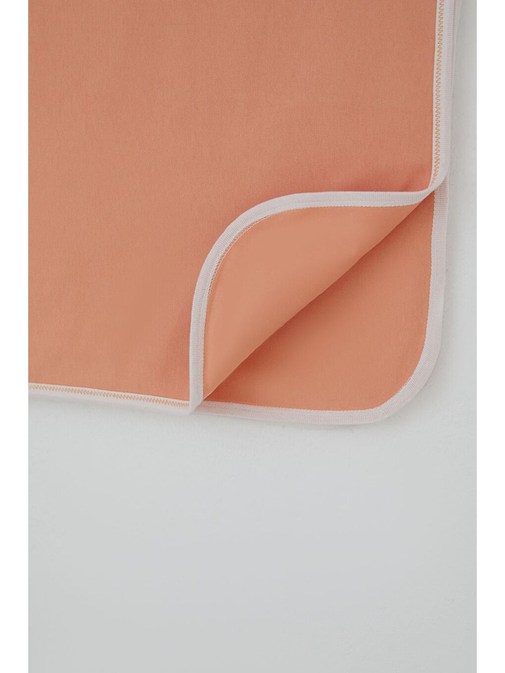 Pembe Yenidoğan Bebek Battaniyesi Ay Masalı Uykucu Ayıcık Nakışlı Somon (77 X 86 Cm)-2