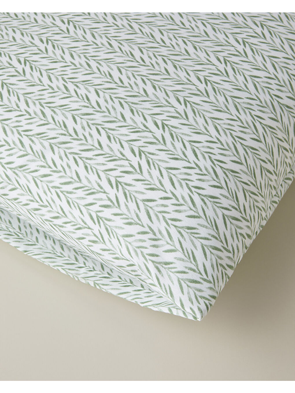 Leafline Kolay Ütülenir 2'li Yastık Kılıfı 50x70 cm Yeşil-2