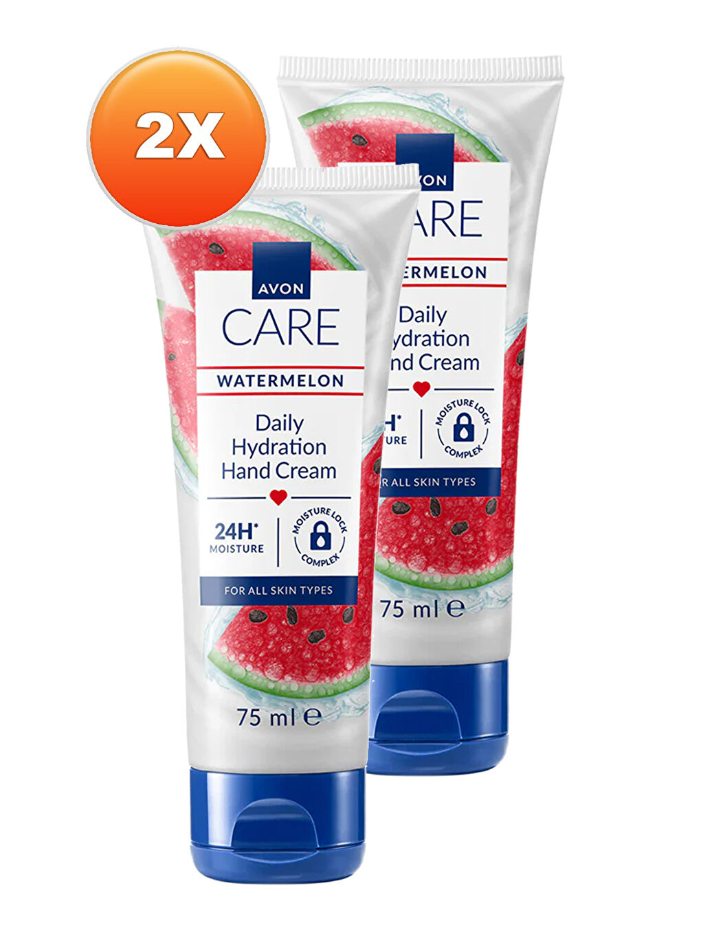 AVON Renksiz Care Watermelon Karpuz Kokulu El Kremi 75 Ml. İkili Set - 1