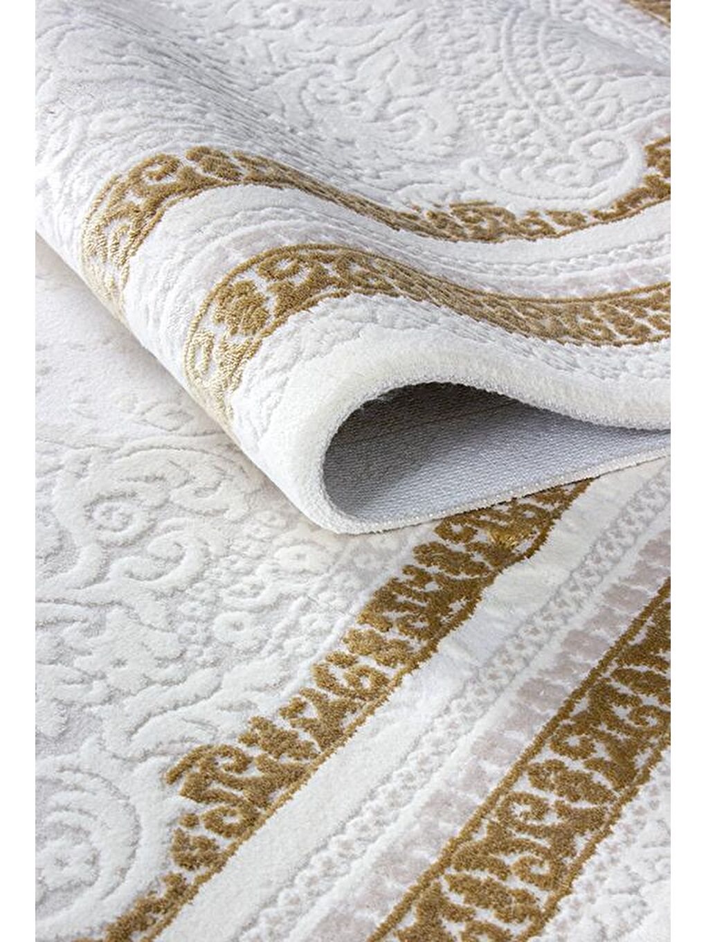 Bej Konfor Diva 9508 Akrilik Dokuma Halı Salon Oturma Odası Halısı-80x300-1