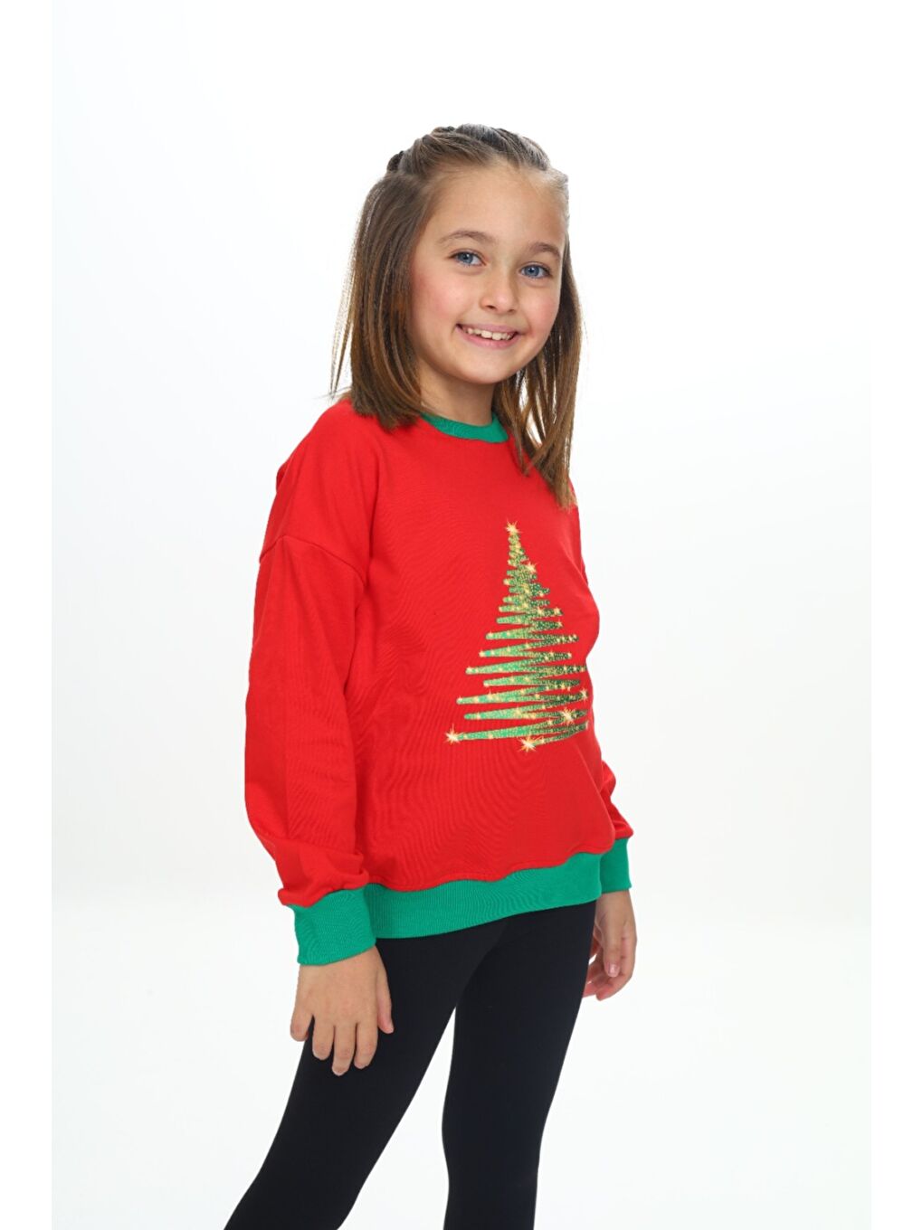 Toontoykids Kırmızı Kız Çocuk Baskılı Sweatshirt - 2