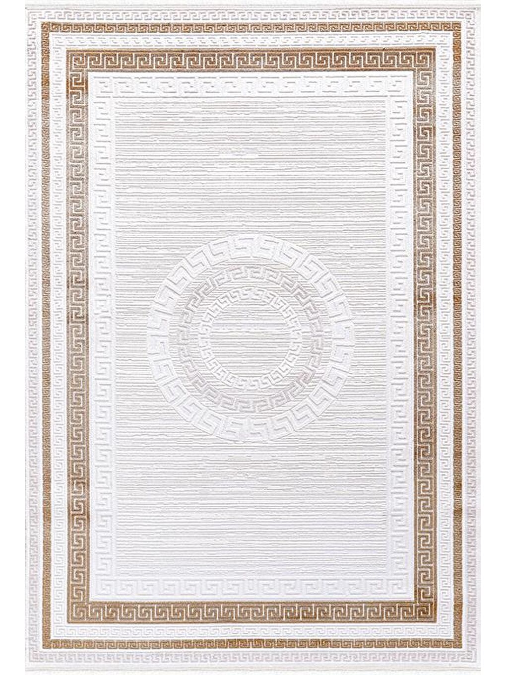 Bej Konfor Diva 9505 Akrilik Dokuma Halı Salon Oturma Odası Halısı-100x200-2