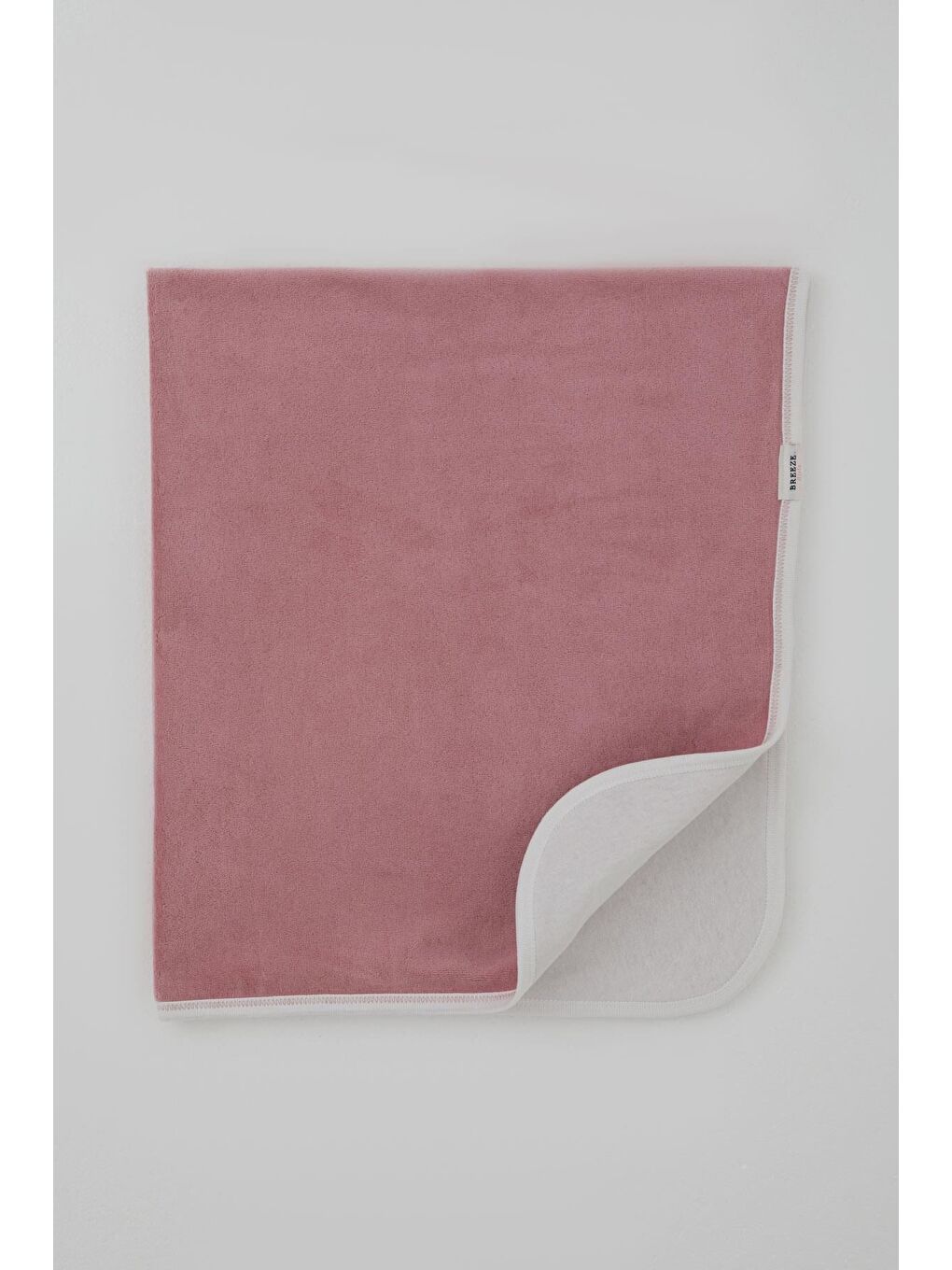 Pembe Yenidoğan Bebek Battaniyesi Kadife Uykucu Bulut Nakışlı Gülkurusu (77 X 86 Cm)-1