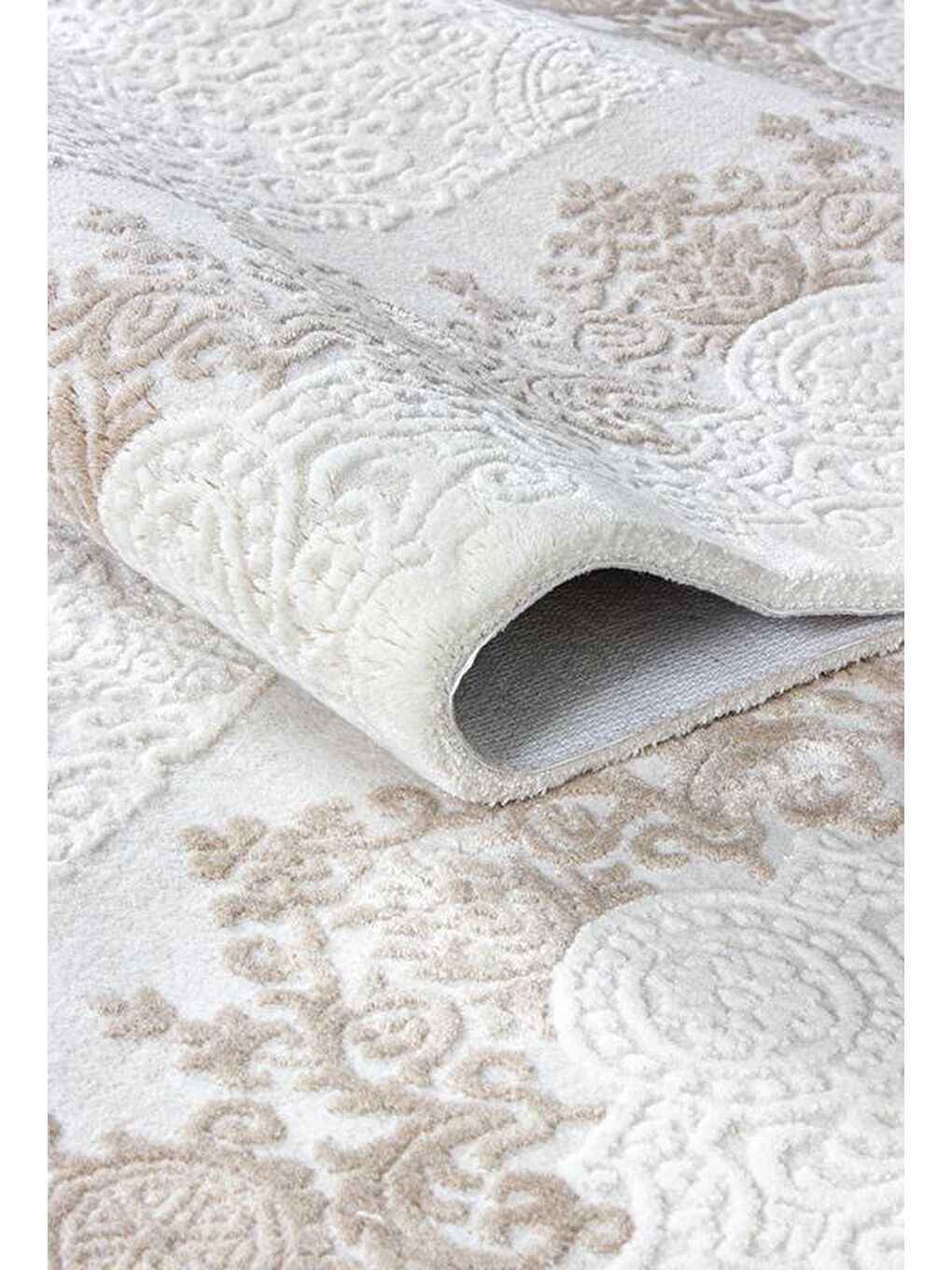 Bej Konfor Diva 9510 Akrilik Dokuma Halı Salon Oturma Odası Halısı-100x300-1