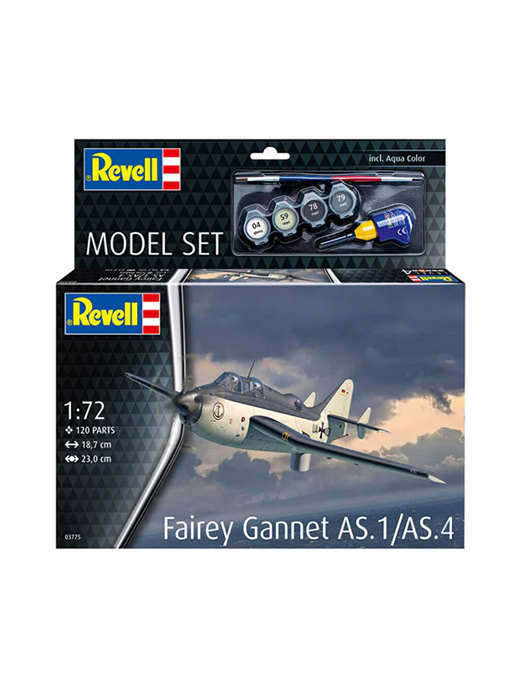 Model Set Uçak Fairey Gannet As.1/as.4 63775-1